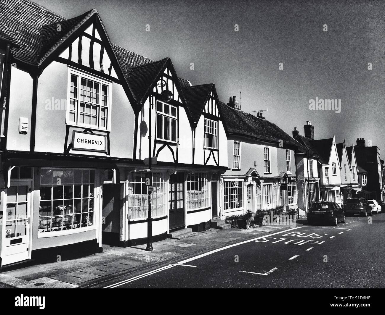 Market Hill Woodbridge Suffolk - Smartphone Captured Stock Image