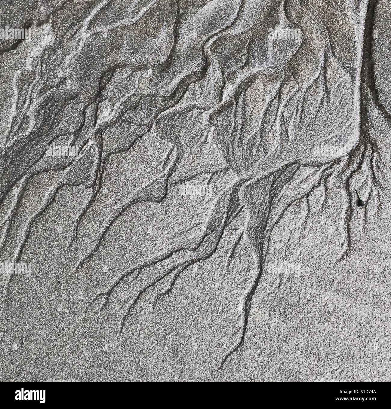 Patterns in the sand - Smartphone Captured Stock Image