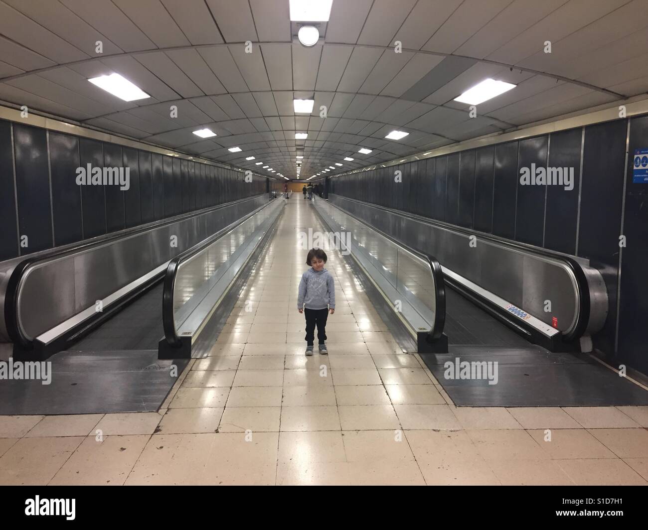 Tube kid Stock Photo Alamy