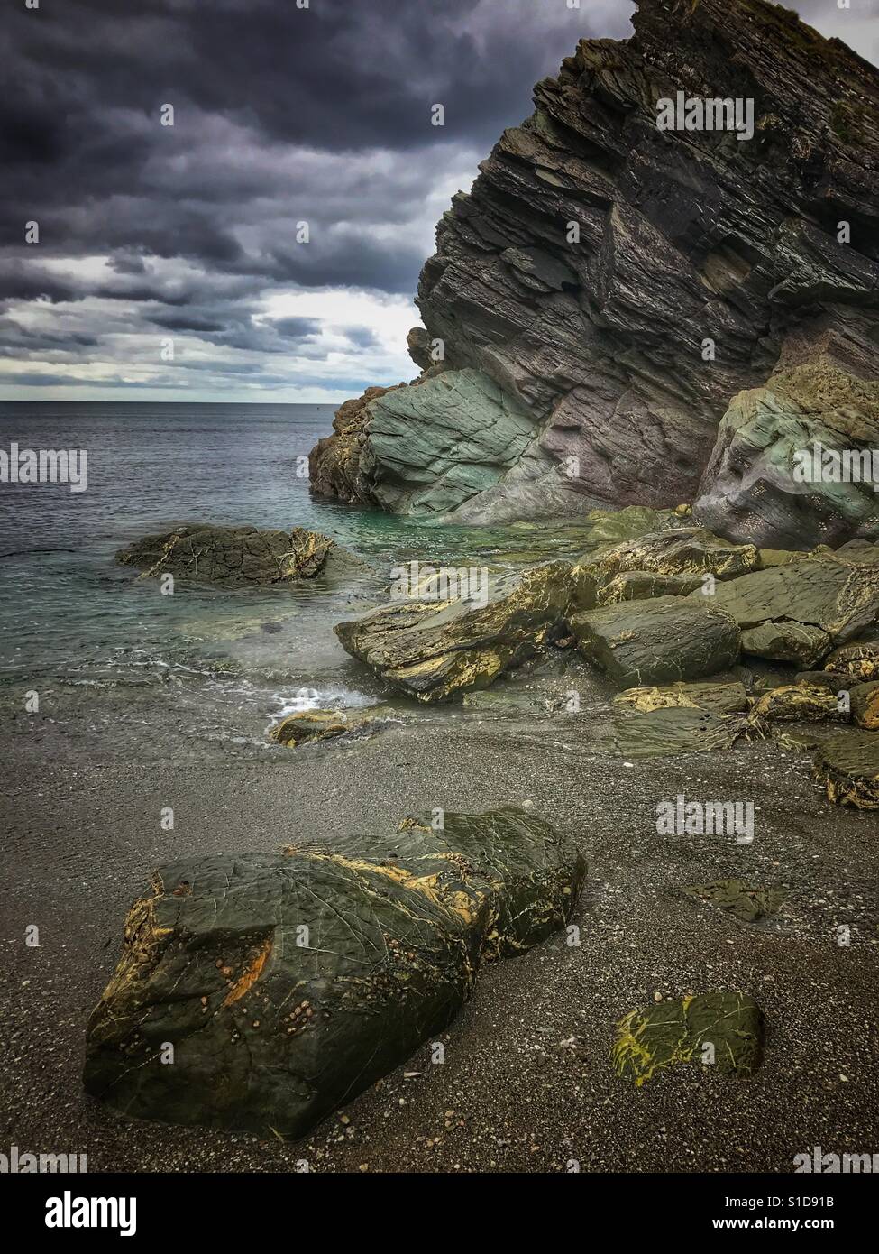 Beach in Cornwall - Smartphone Captured Stock Image