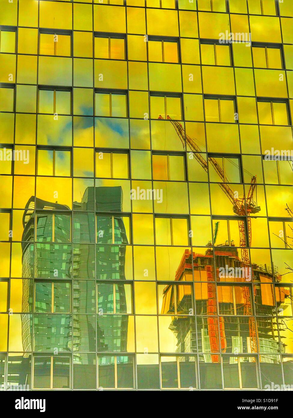 Seattle reflection - Smartphone Captured Stock Image