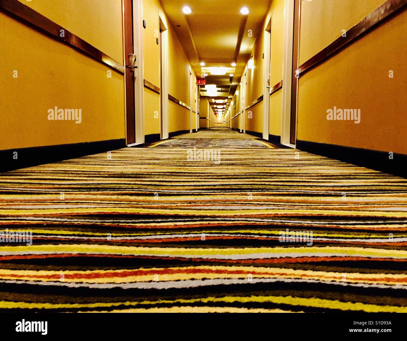 Hotel corridor Stock Photo