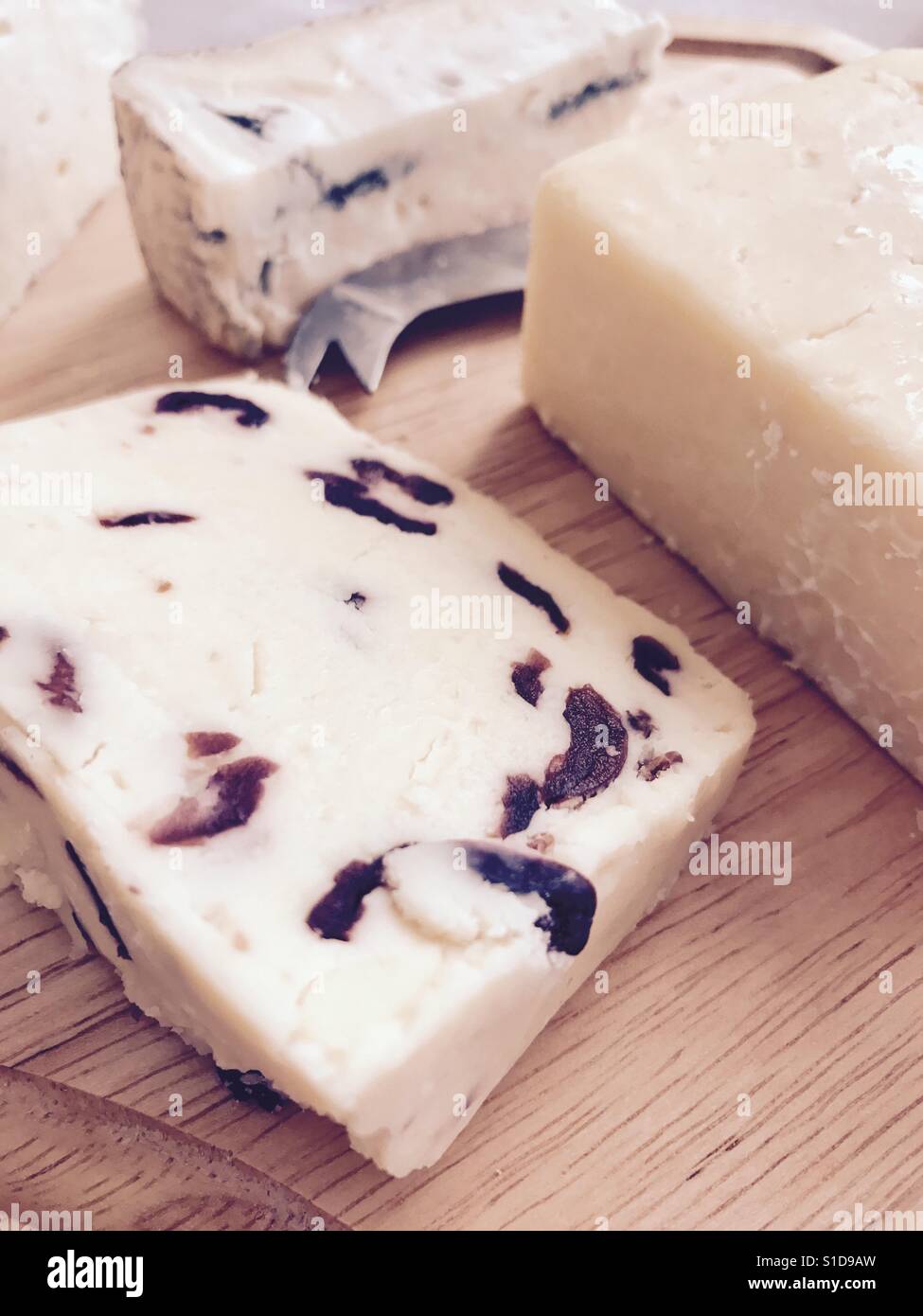 Cheese board selection Stock Photo Alamy