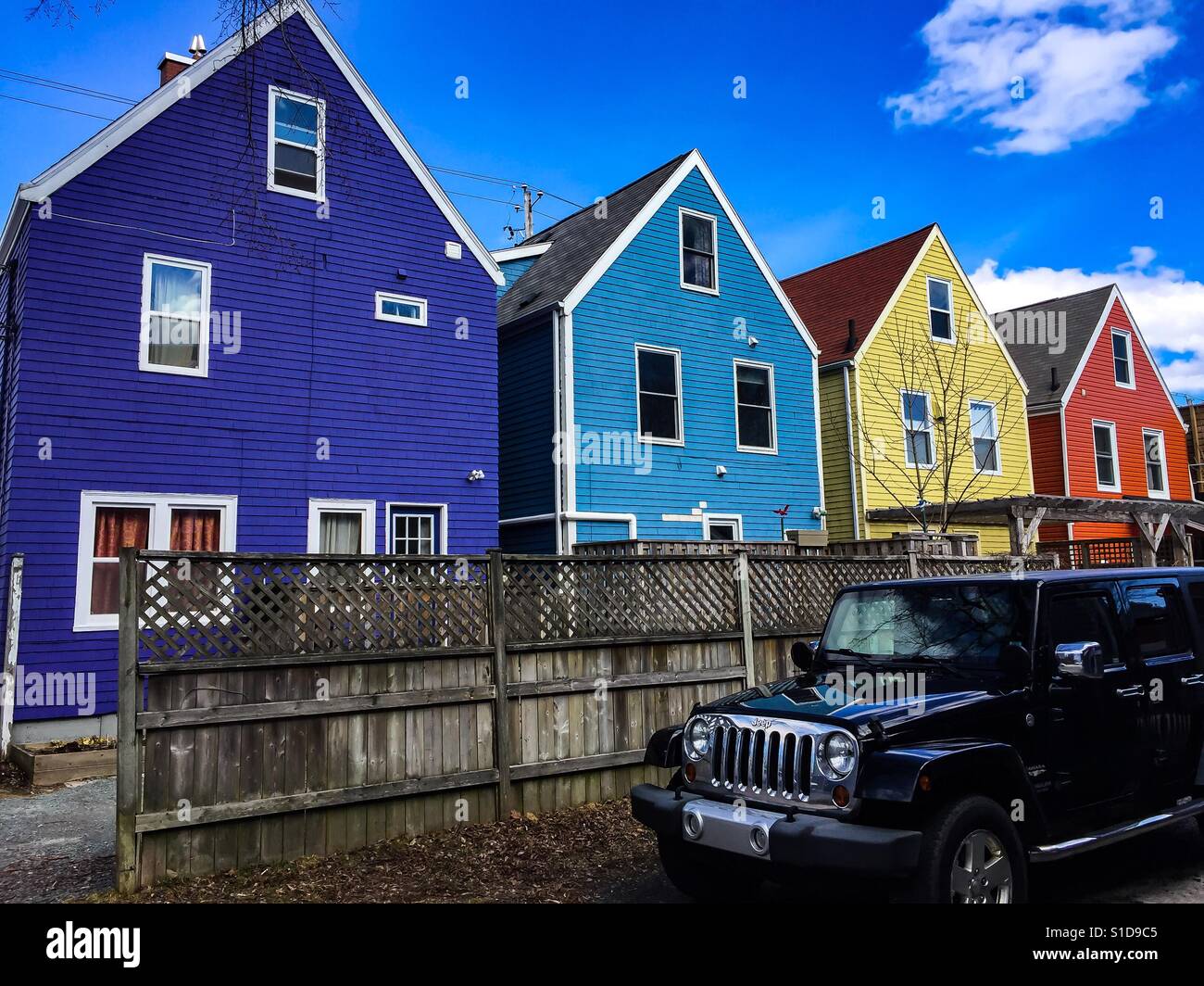 Colorful homes, Halifax, Canada Stock Photo Alamy