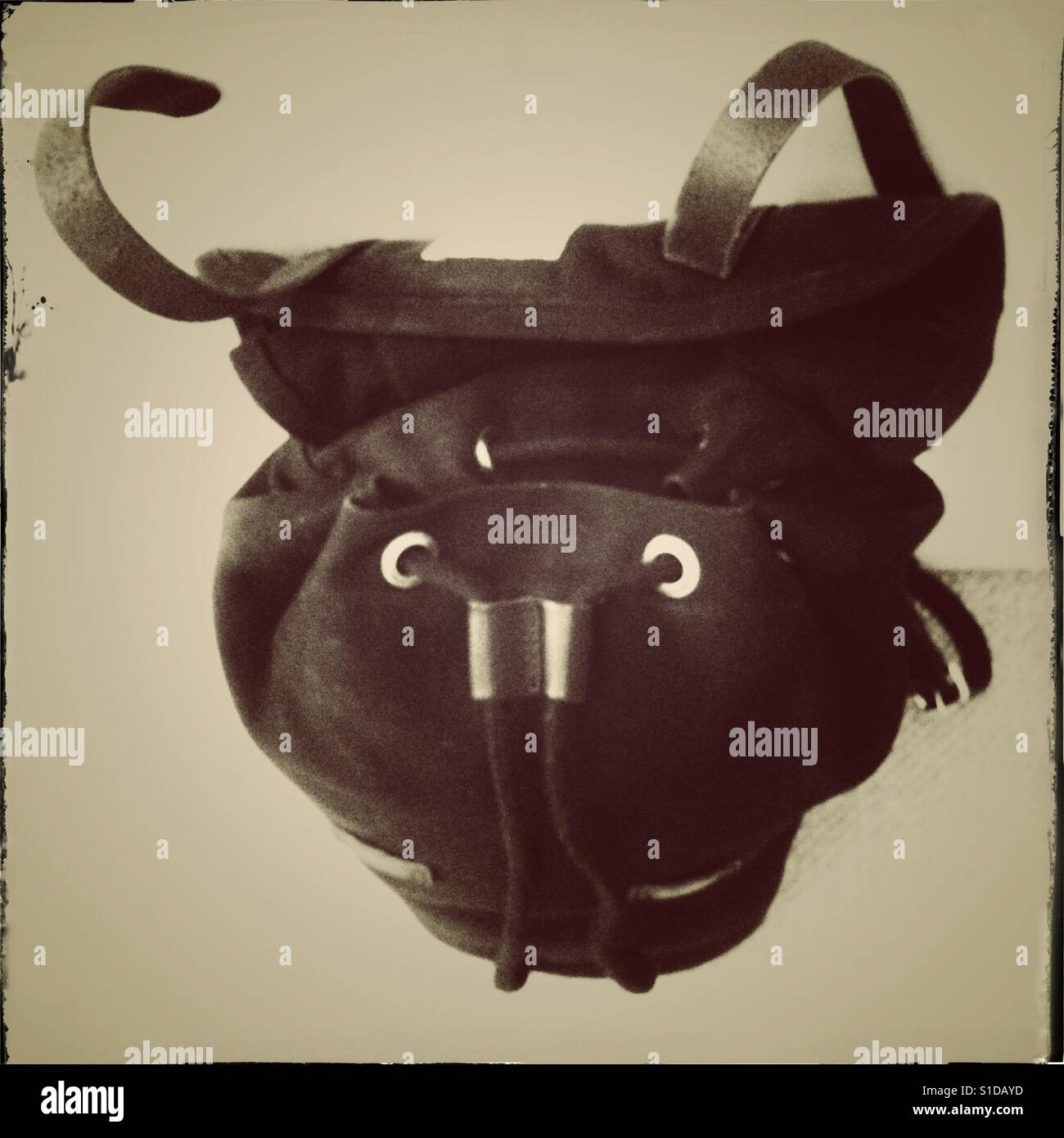 Evil face of the devil bag - Smartphone Captured Stock Image