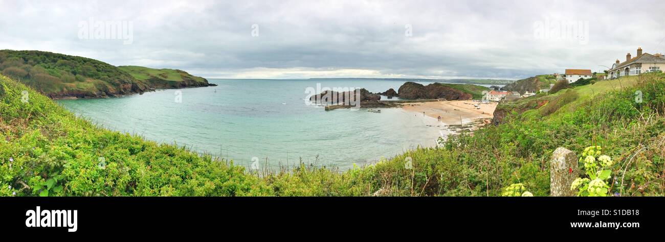 Hope Cove, South Devon, England, United Kingdom. - Smartphone Captured Stock Image