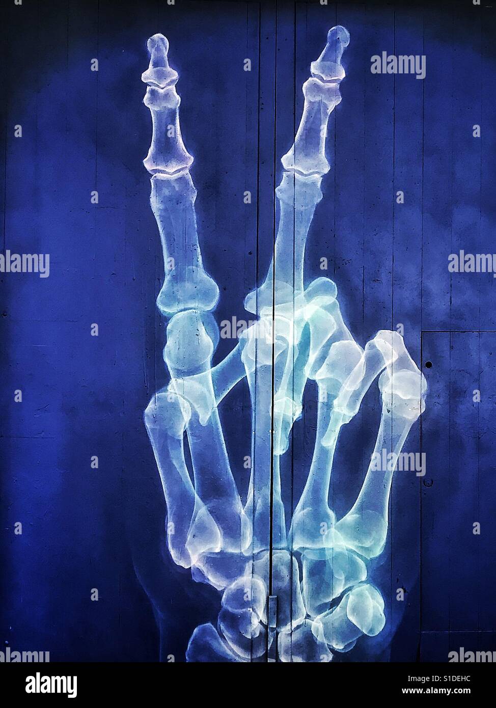 Peace sign - Smartphone Captured Stock Image