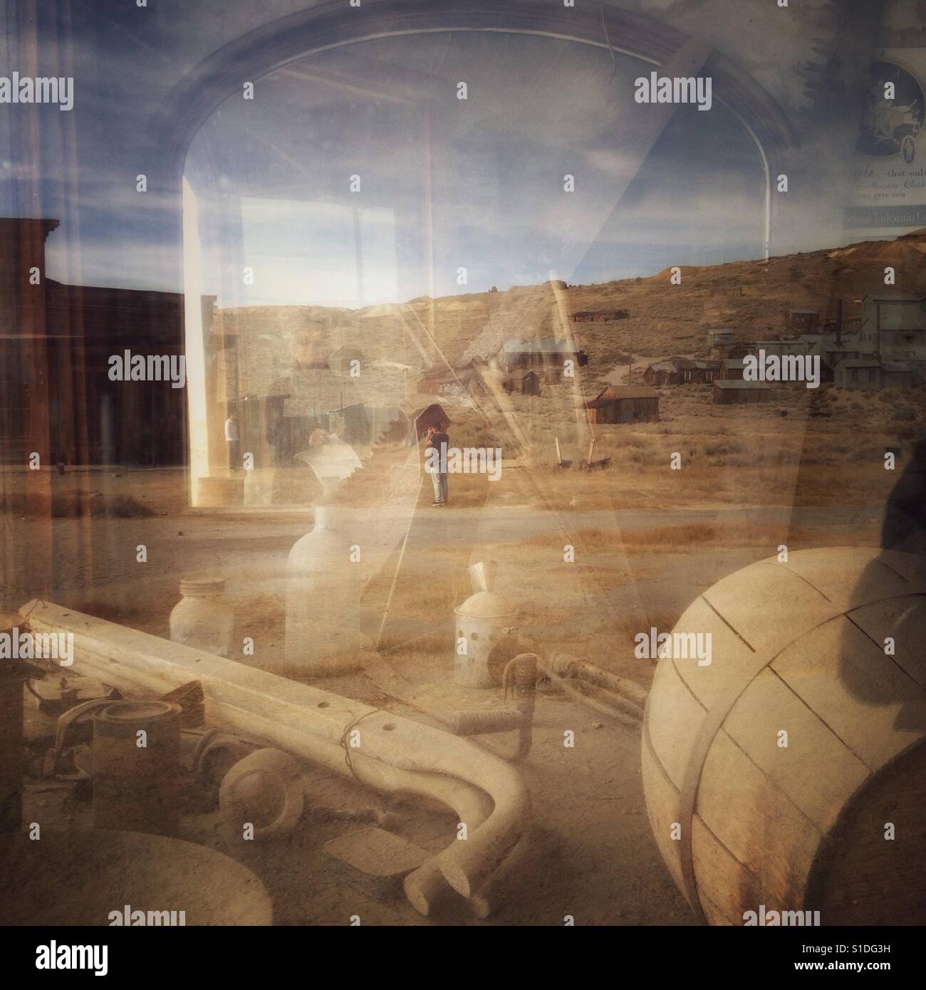 Bodie State Historical Park near Mono Lake in California. Stock Photo