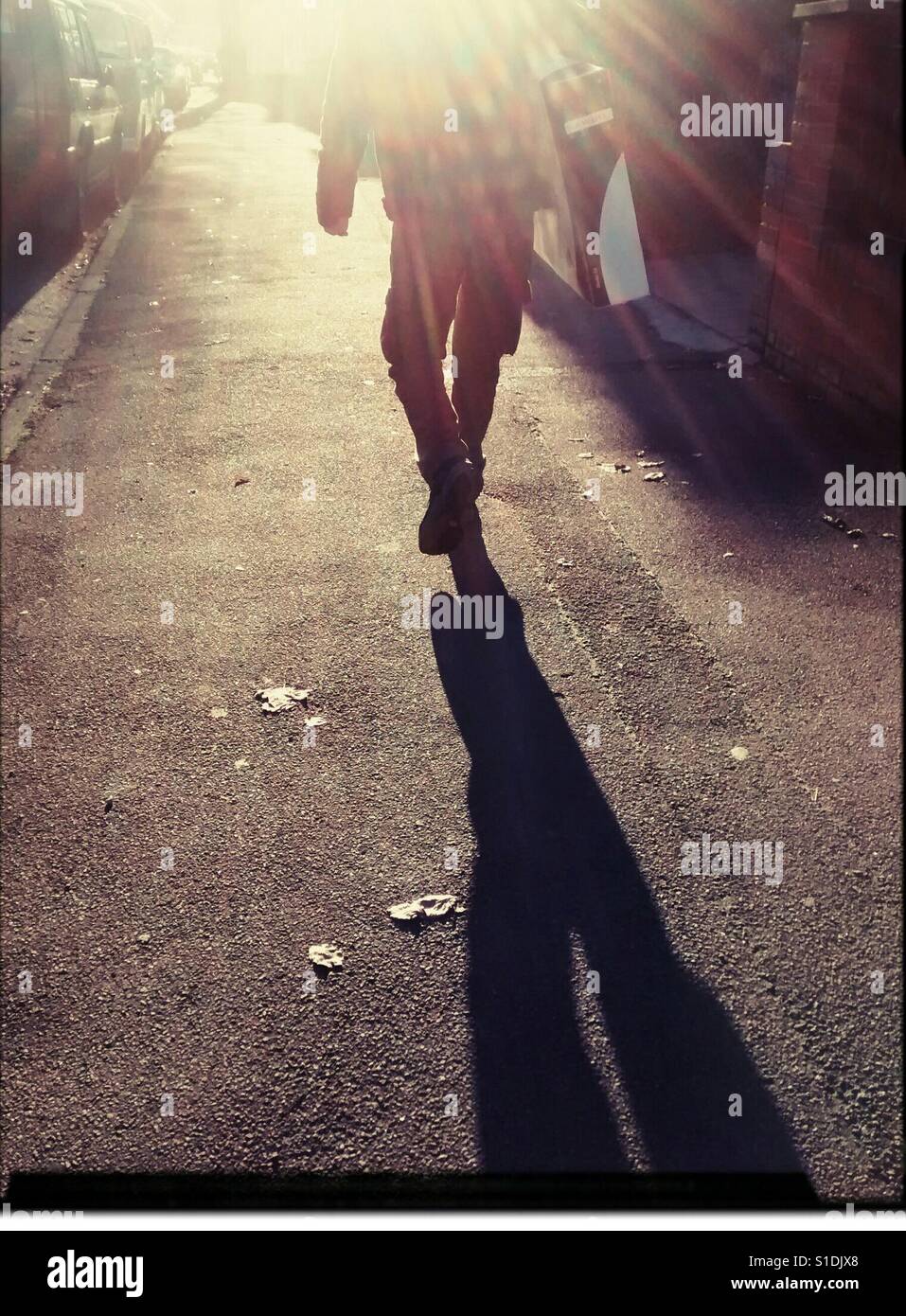 Walking in sawbridgeworth, Hertfordshire - Smartphone Captured Stock Image