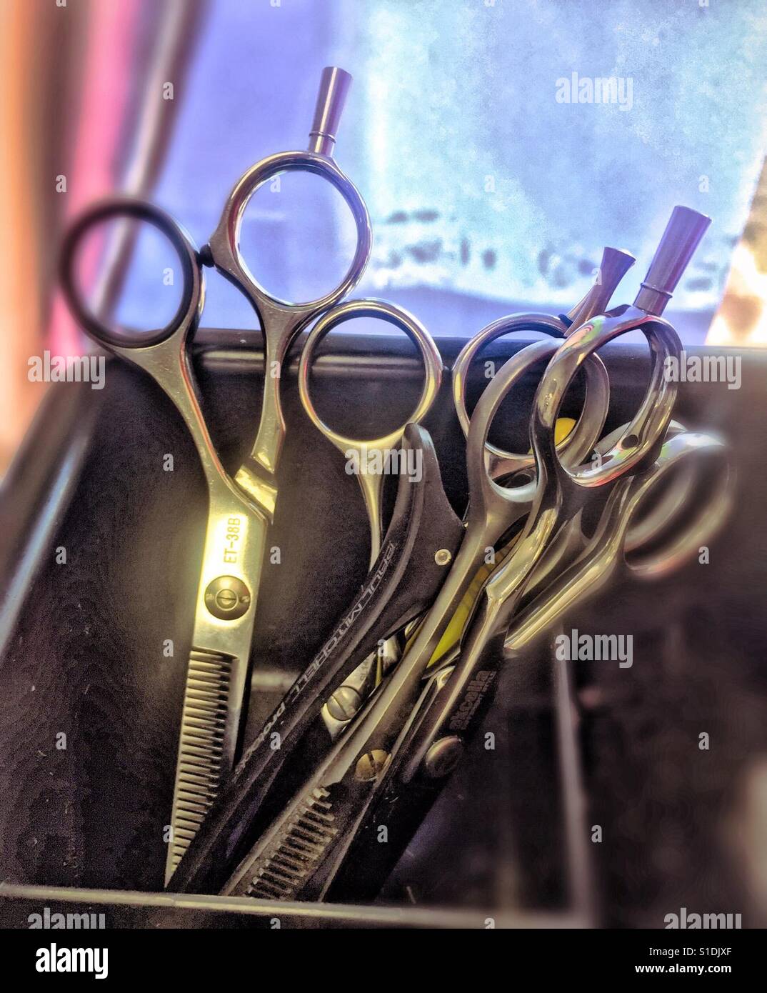 Chez le coiffeur...! - Smartphone Captured Stock Image
