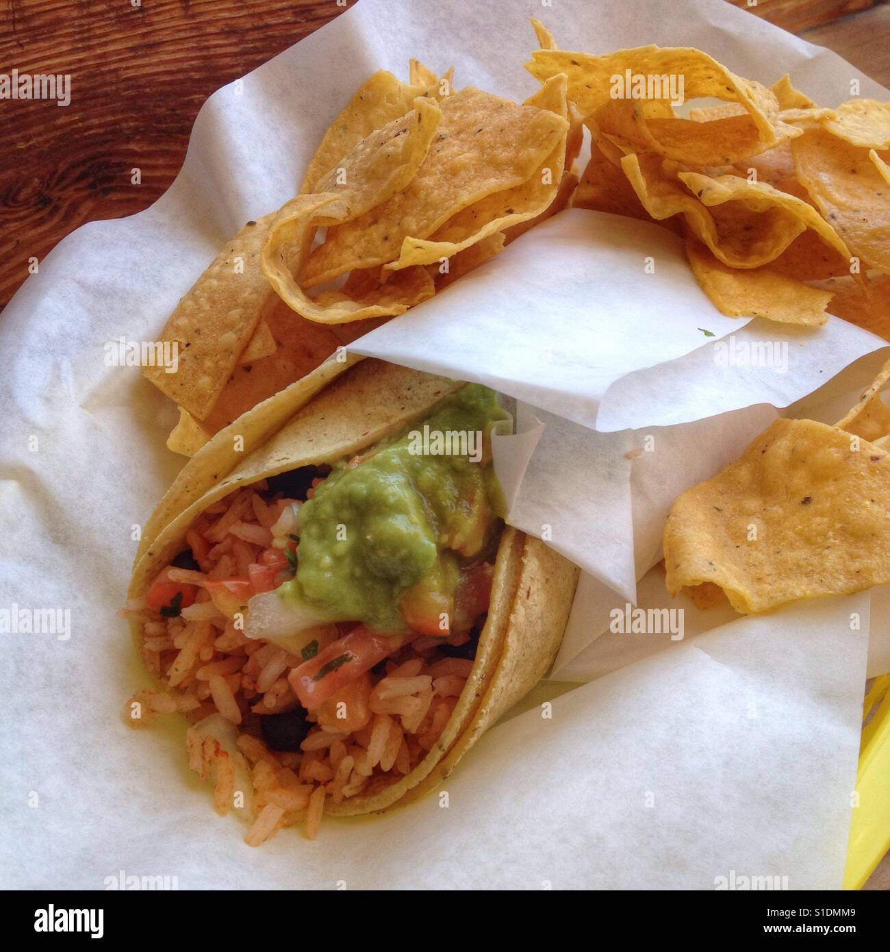 Taco - Smartphone Captured Stock Image Taco - Smartphone Captured Stock Image