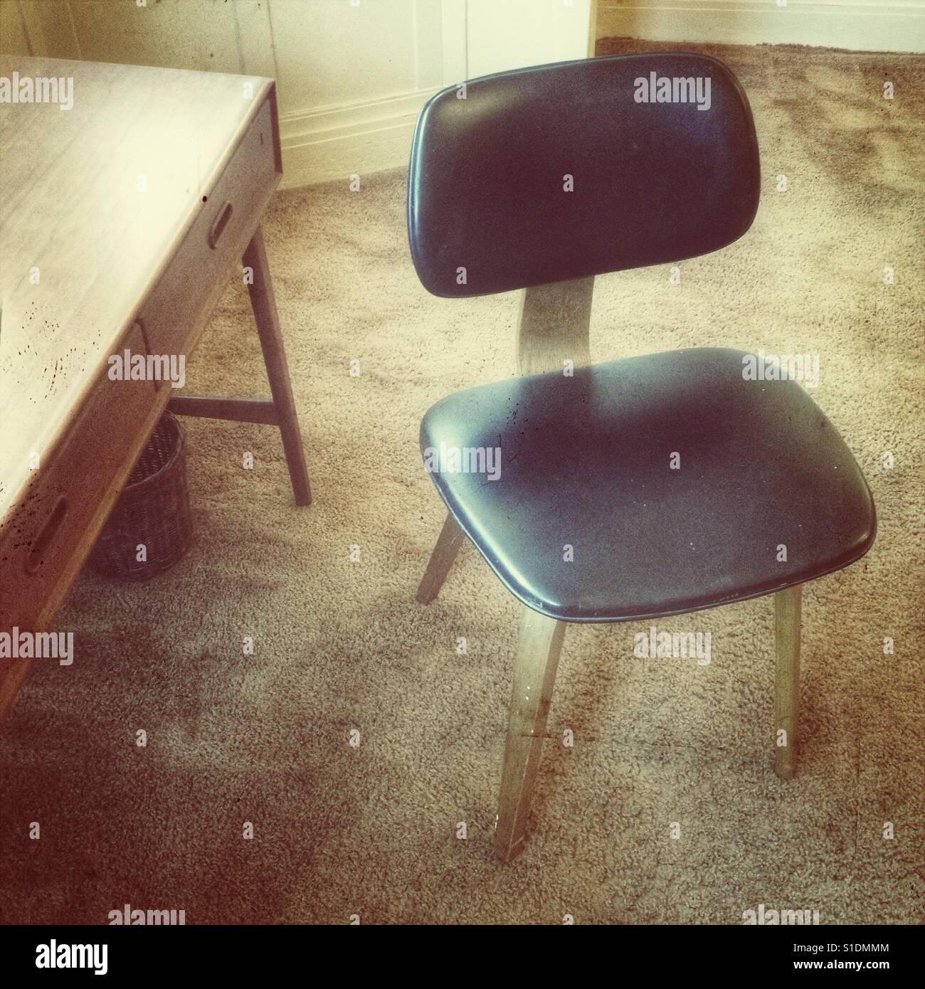 Retro chair and desk - Smartphone Captured Stock Image