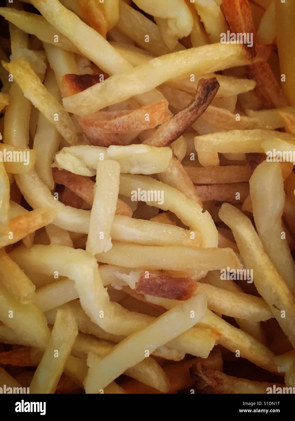 Homemade French fries. - Smartphone Captured Stock Image