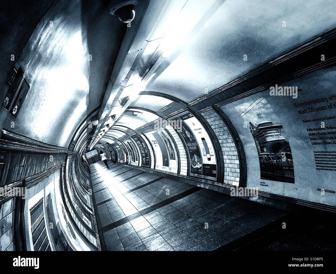 Embankment tube station Stock Photo