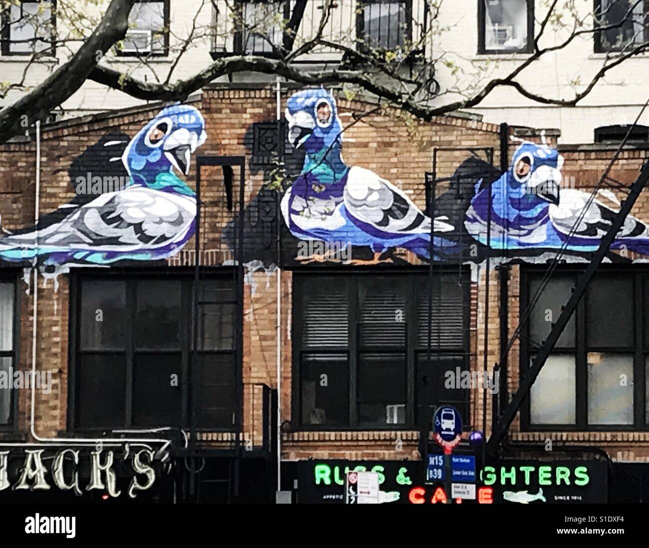 Wall art, NYC Stock Photo Alamy