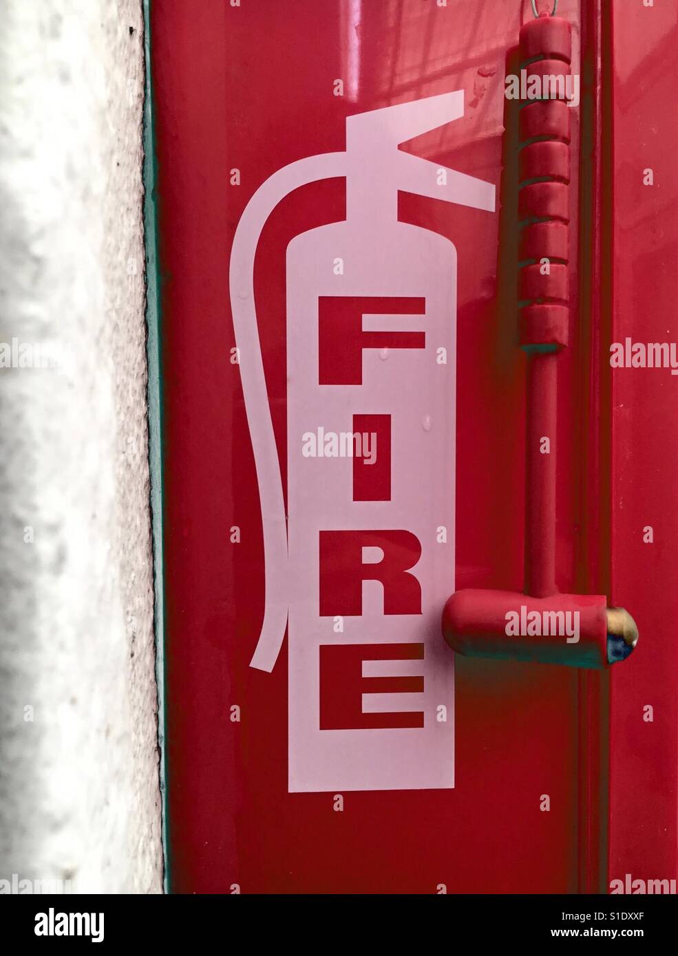 Fire extinguisher - Smartphone Captured Stock Image