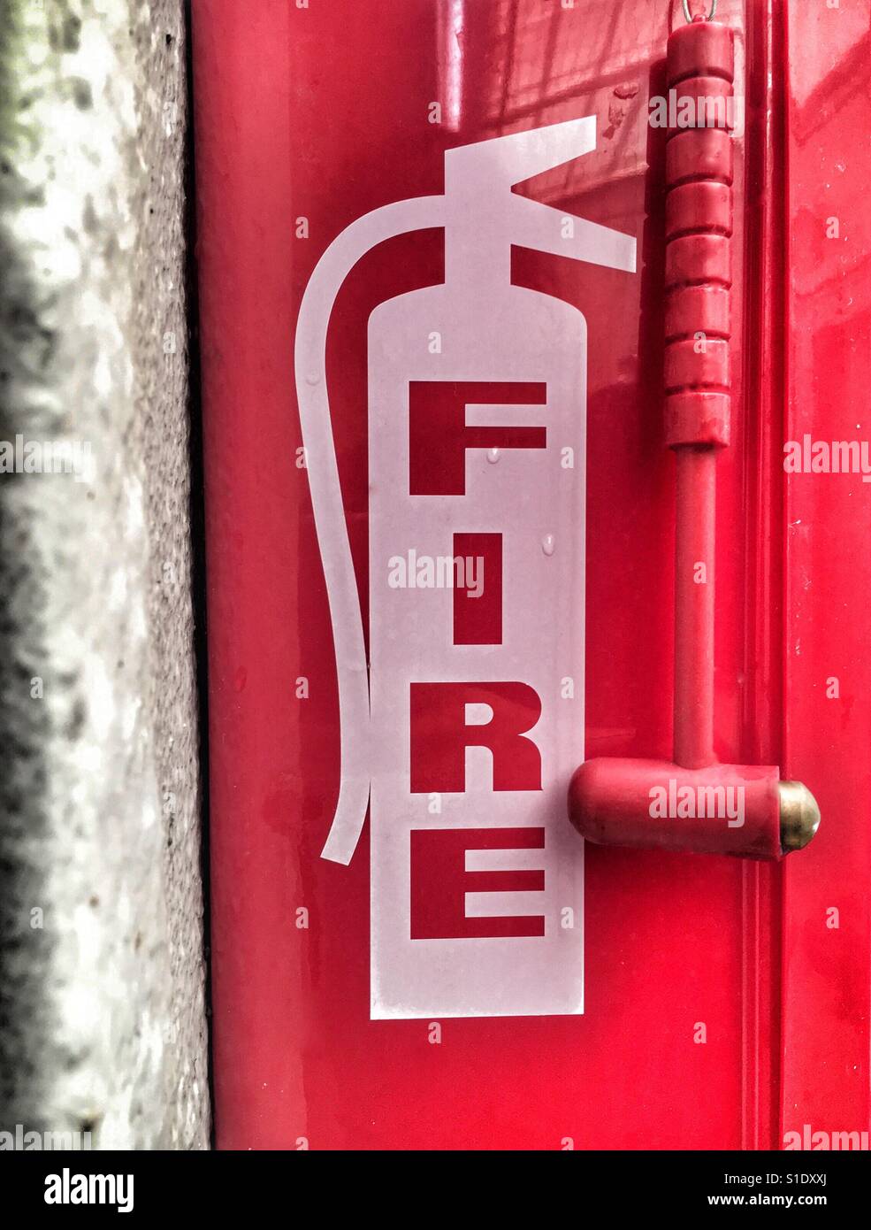 Fire extinguisher - Smartphone Captured Stock Image