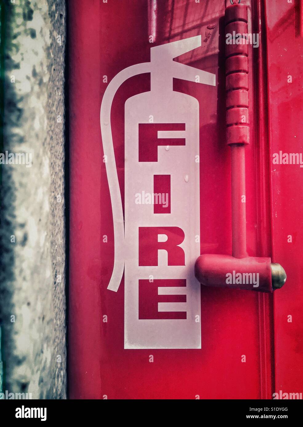 Fire extinguisher - Smartphone Captured Stock Image