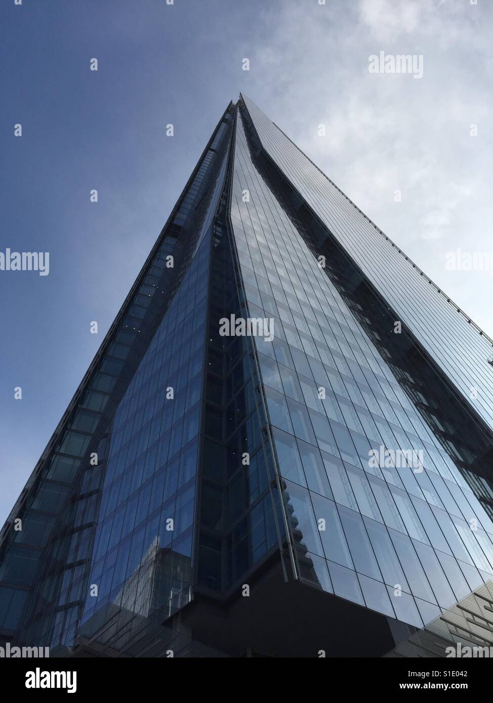 The Shard skyscraper, in Southwark, London - Smartphone Captured Stock Image