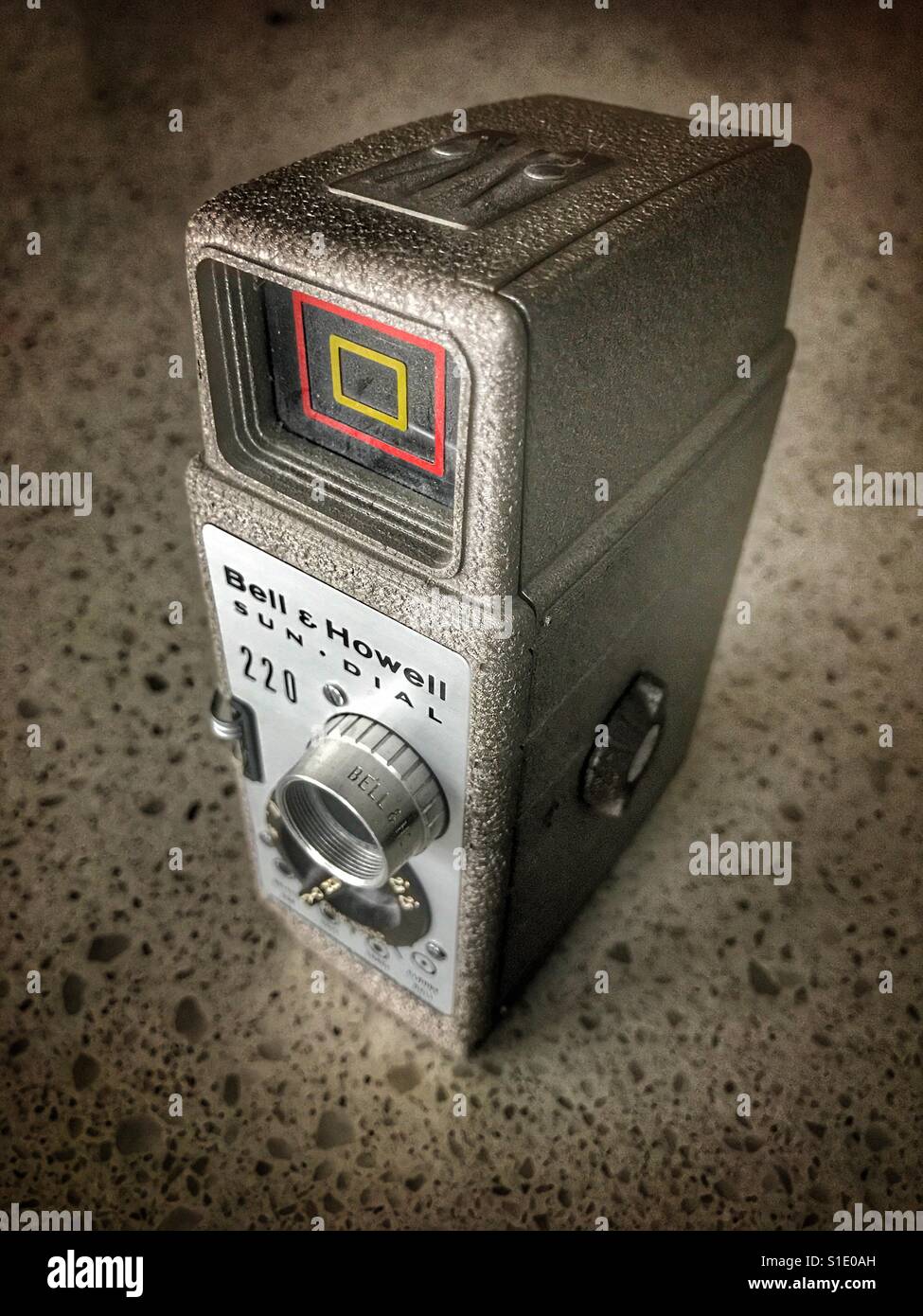 Bell and Howell sundial movie camera - Smartphone Captured Stock Image