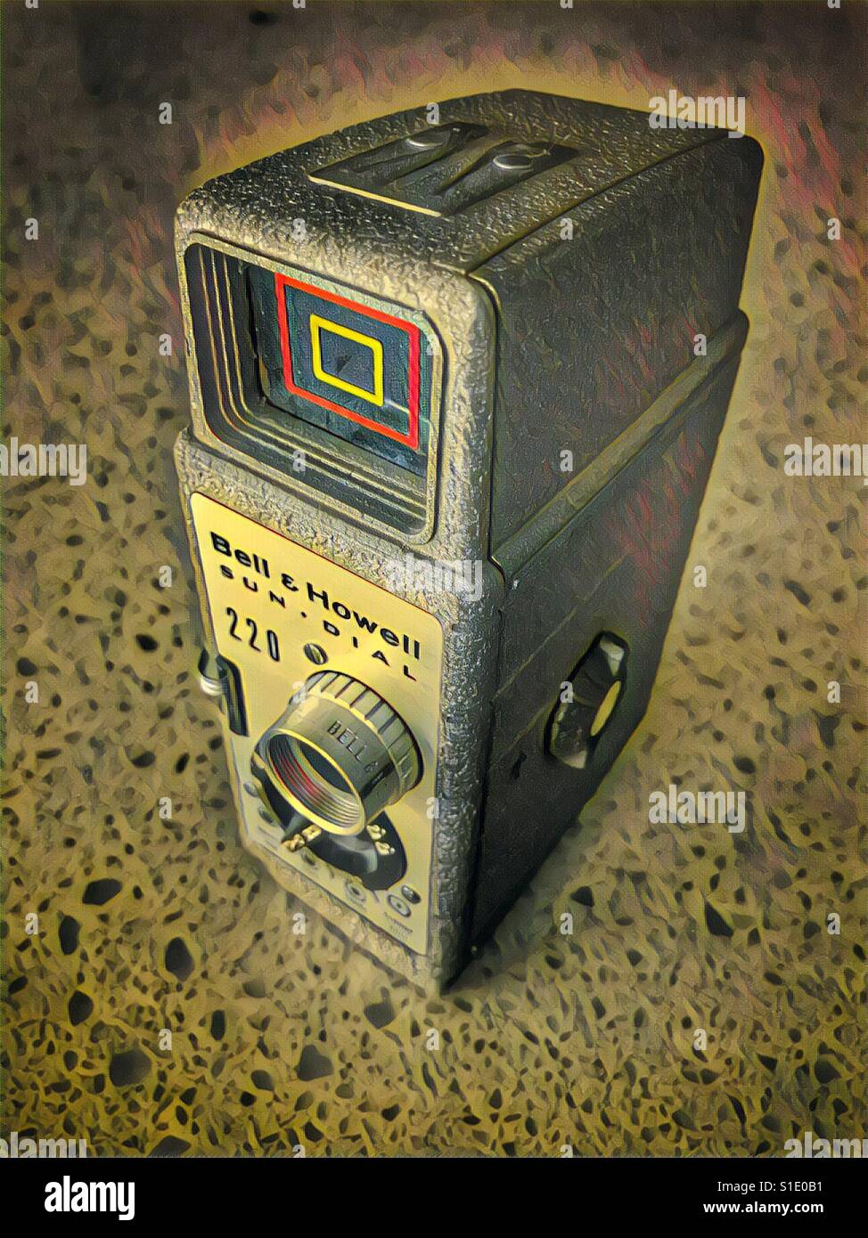 Bell and Howell movie camera - Smartphone Captured Stock Image