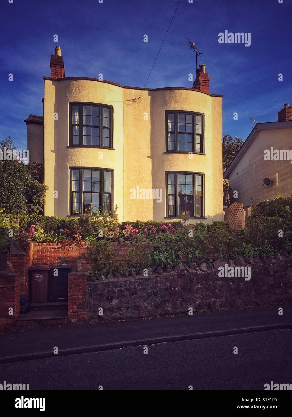 1930s style house in Malvern UK - Smartphone Captured Stock Image