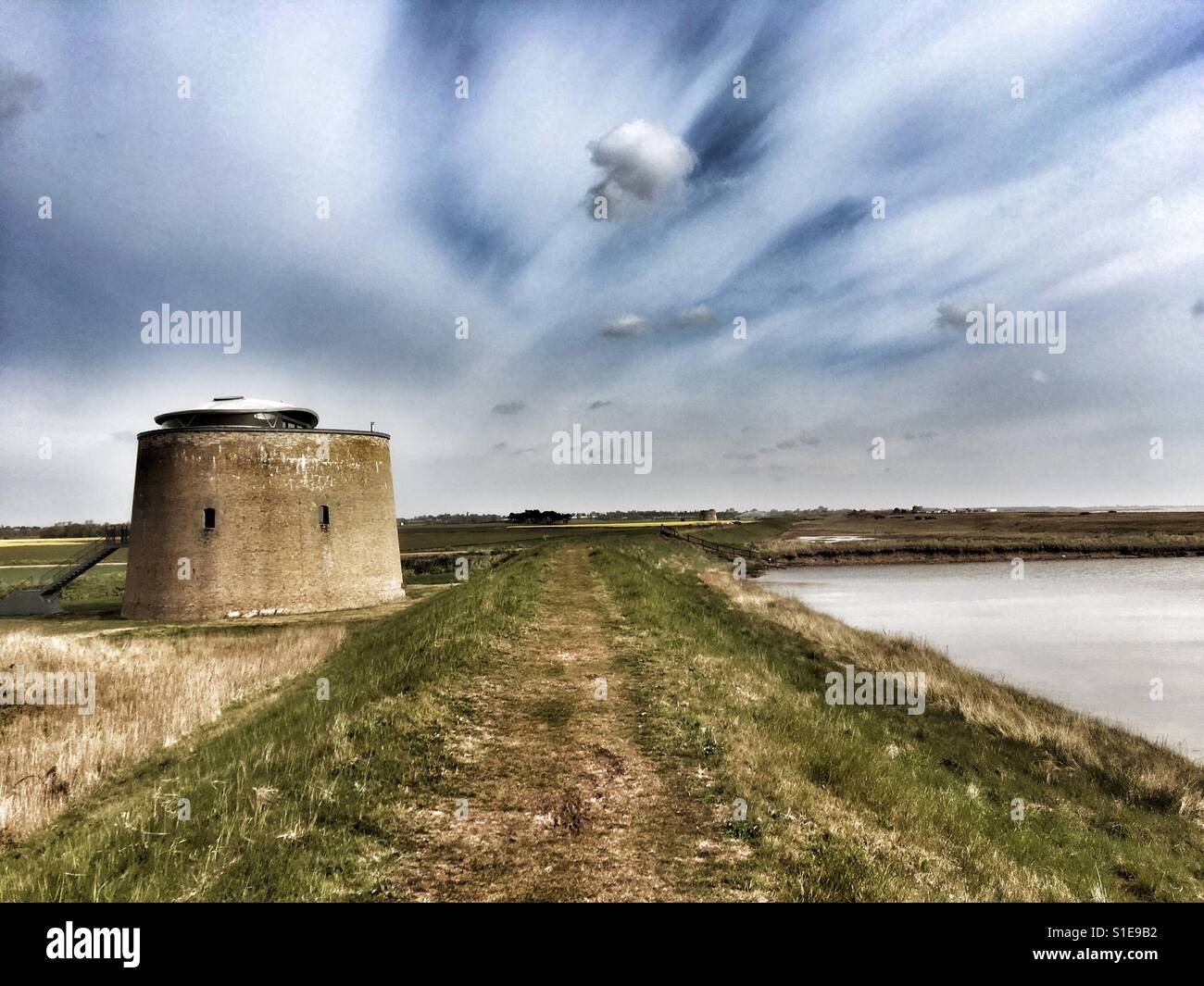 Heritage Coast Bawdsey Suffolk UK - Smartphone Captured Stock Image