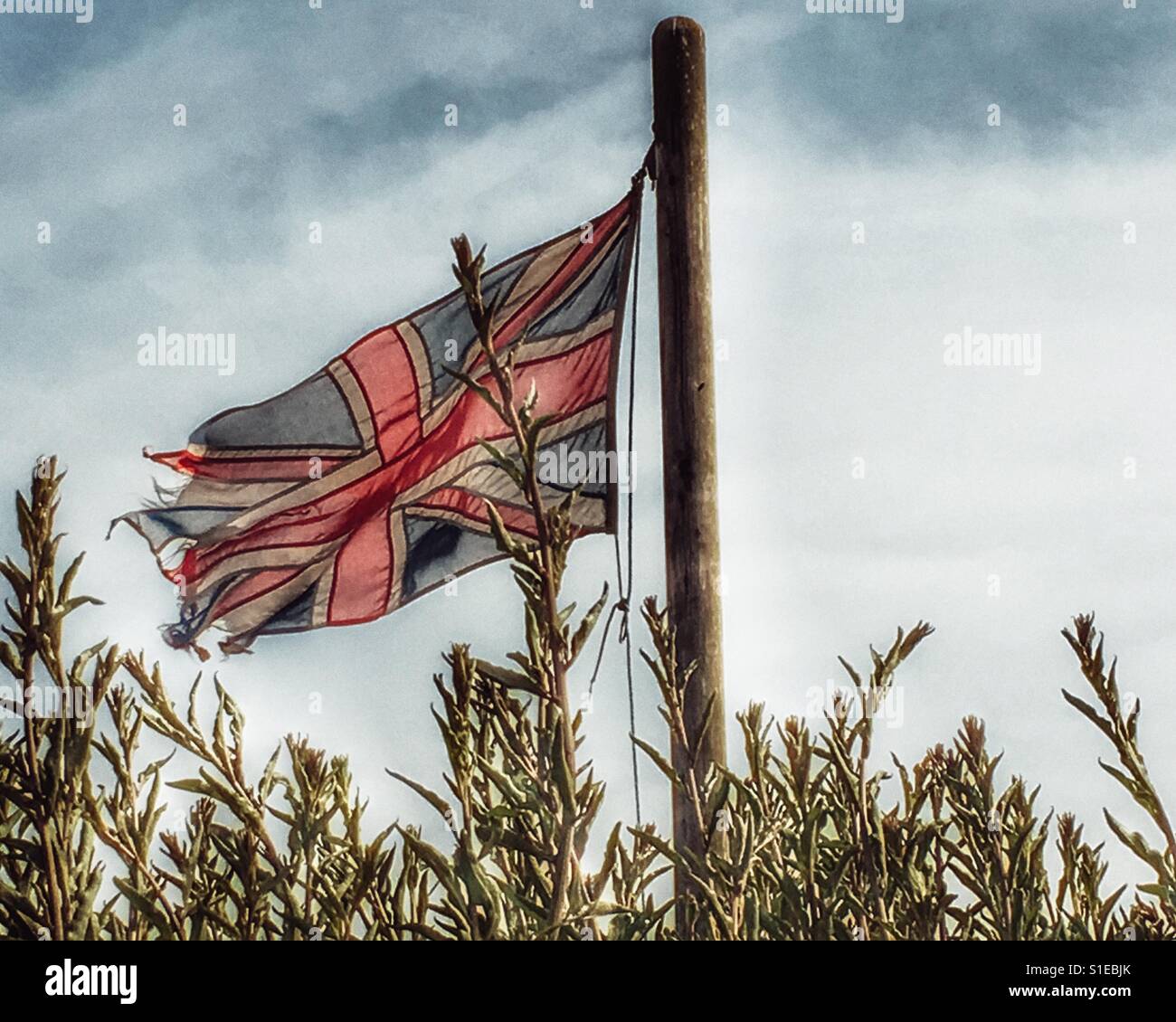 Union Jack flag - Smartphone Captured Stock Image