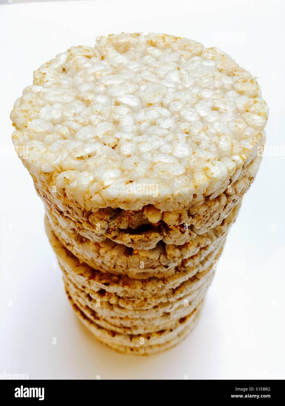Kallo organic lightly salted rice cakes - Smartphone Captured Stock Image
