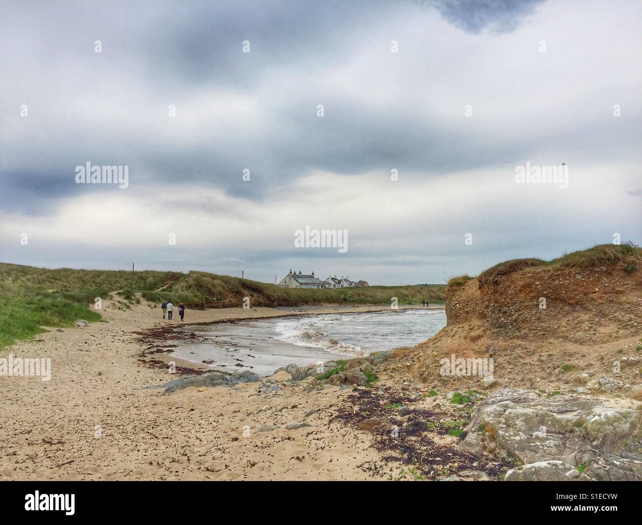 Coastal walk from Rhosneigr heading south towards Aberffraw - Smartphone Captured Stock Image