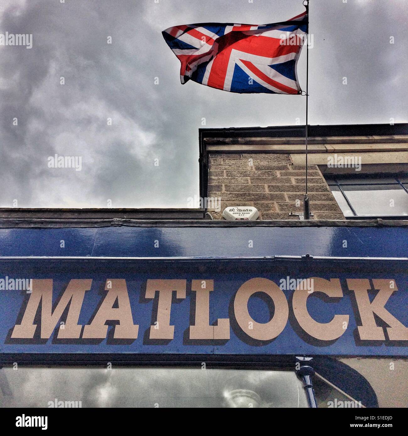 Matlock in Derbyshire UK - Smartphone Captured Stock Image
