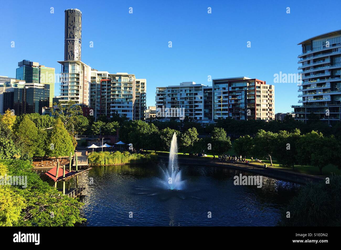 Roma Street Parkland Stock Photo Alamy