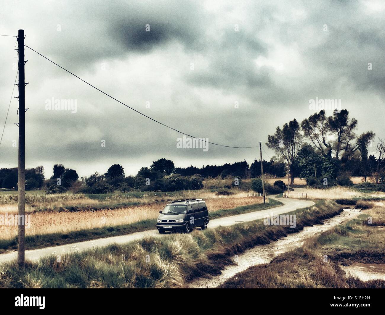 Road to the coast - Smartphone Captured Stock Image