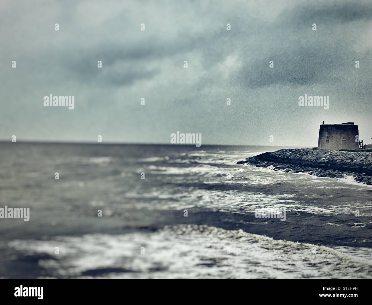 Long shore drift - Smartphone Captured Stock Image