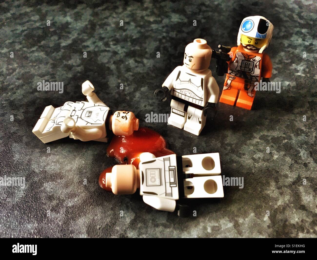 lego starwars troopers riding in johor premium outlets malaysia Stock Photo  - Alamy