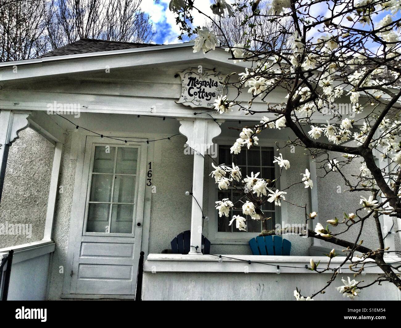 Magnolia Cottage in historic Niagaraonthe Lake Stock Photo Alamy
