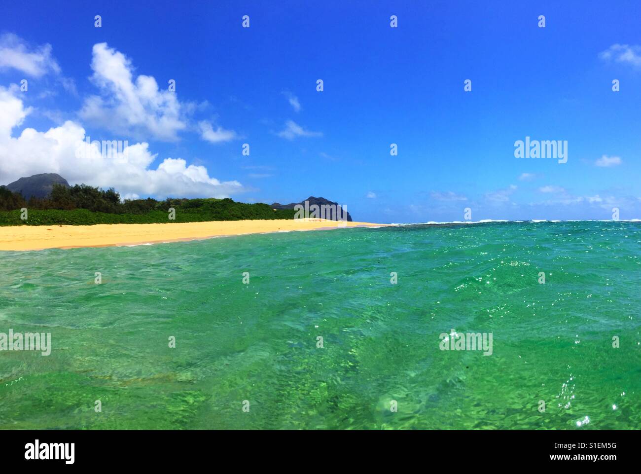 Deserted South Pacific Island - Smartphone Captured Stock Image