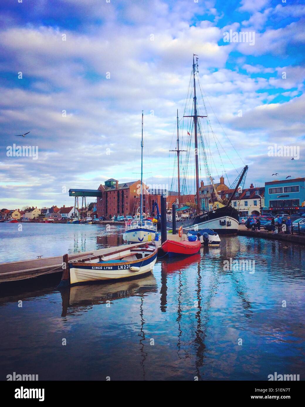 Wells Next The Sea in Norfolk England UK - Smartphone Captured Stock Image