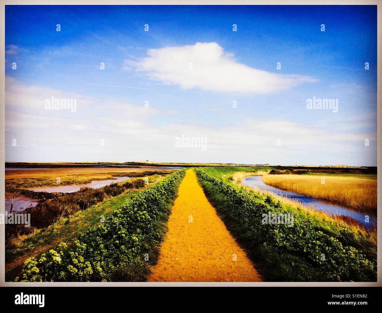 North Norfolk coast England UK - Smartphone Captured Stock Image