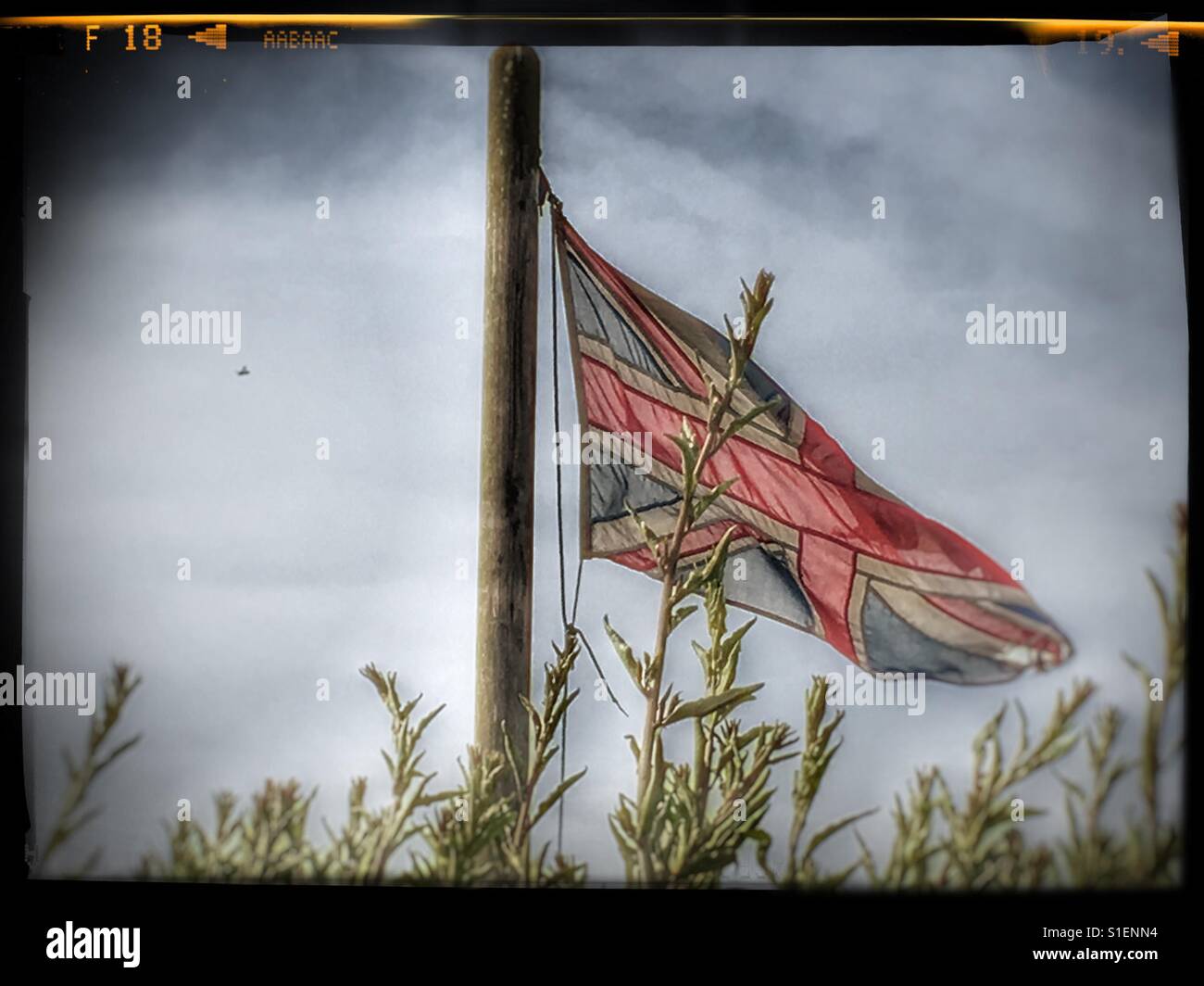 Union Jack flag - Smartphone Captured Stock Image