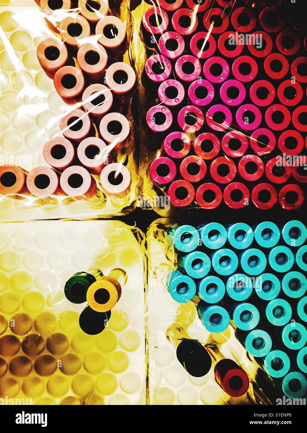 Laboratory blood collection vials Stock Photo Alamy