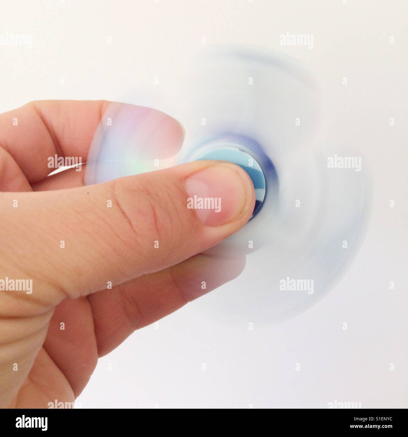 Fidget spinner toy. - Smartphone Captured Stock Image