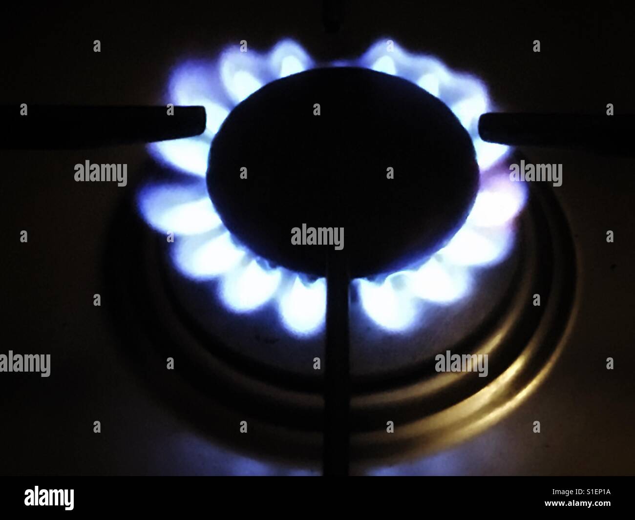 Domestic gas supply - Smartphone Captured Stock Image