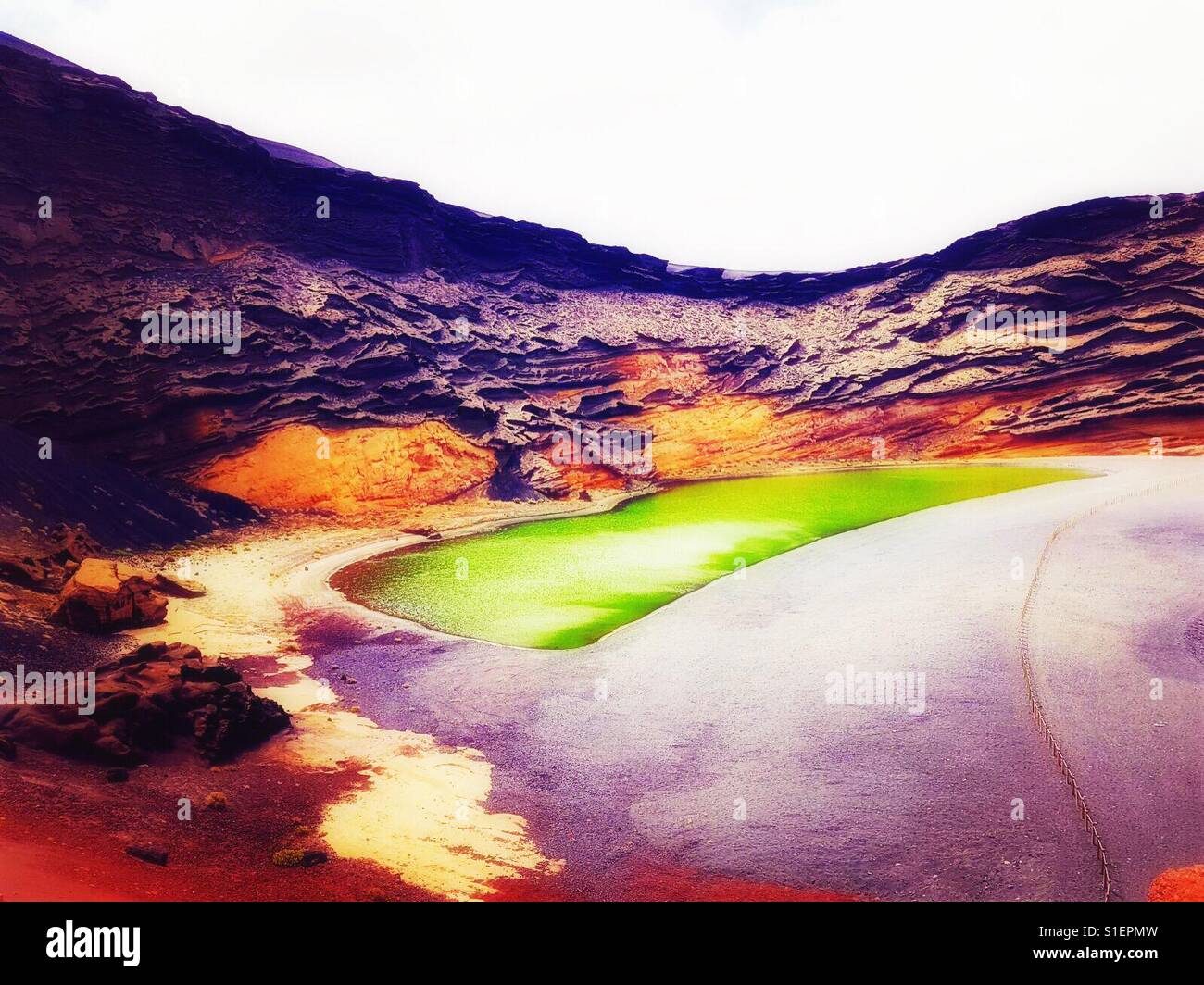 Green lagoon - Smartphone Captured Stock Image