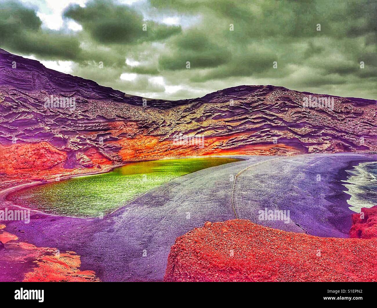 Green lagoon - Smartphone Captured Stock Image