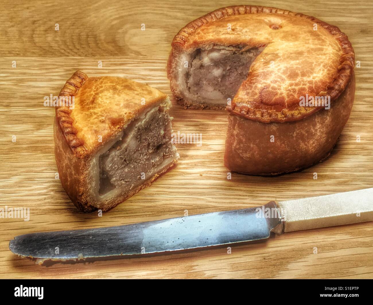 Melton Mowbray pork pie Stock Photo