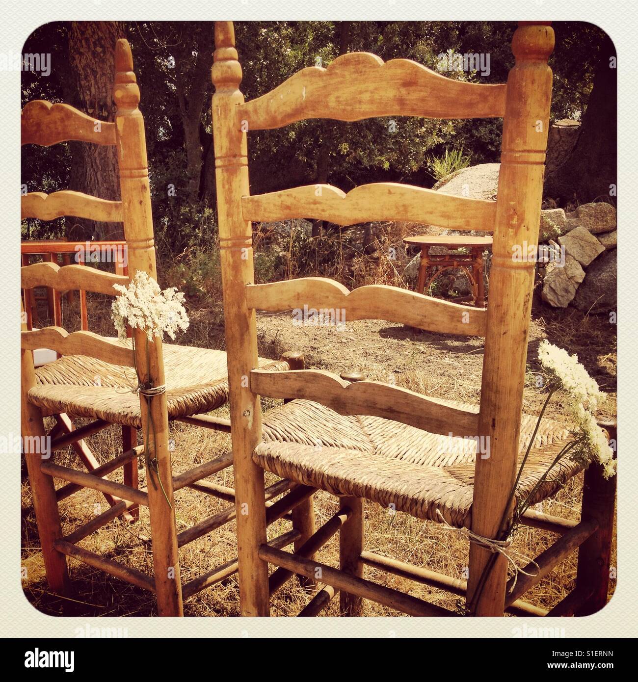 Rustic chairs hires stock photography and images Alamy