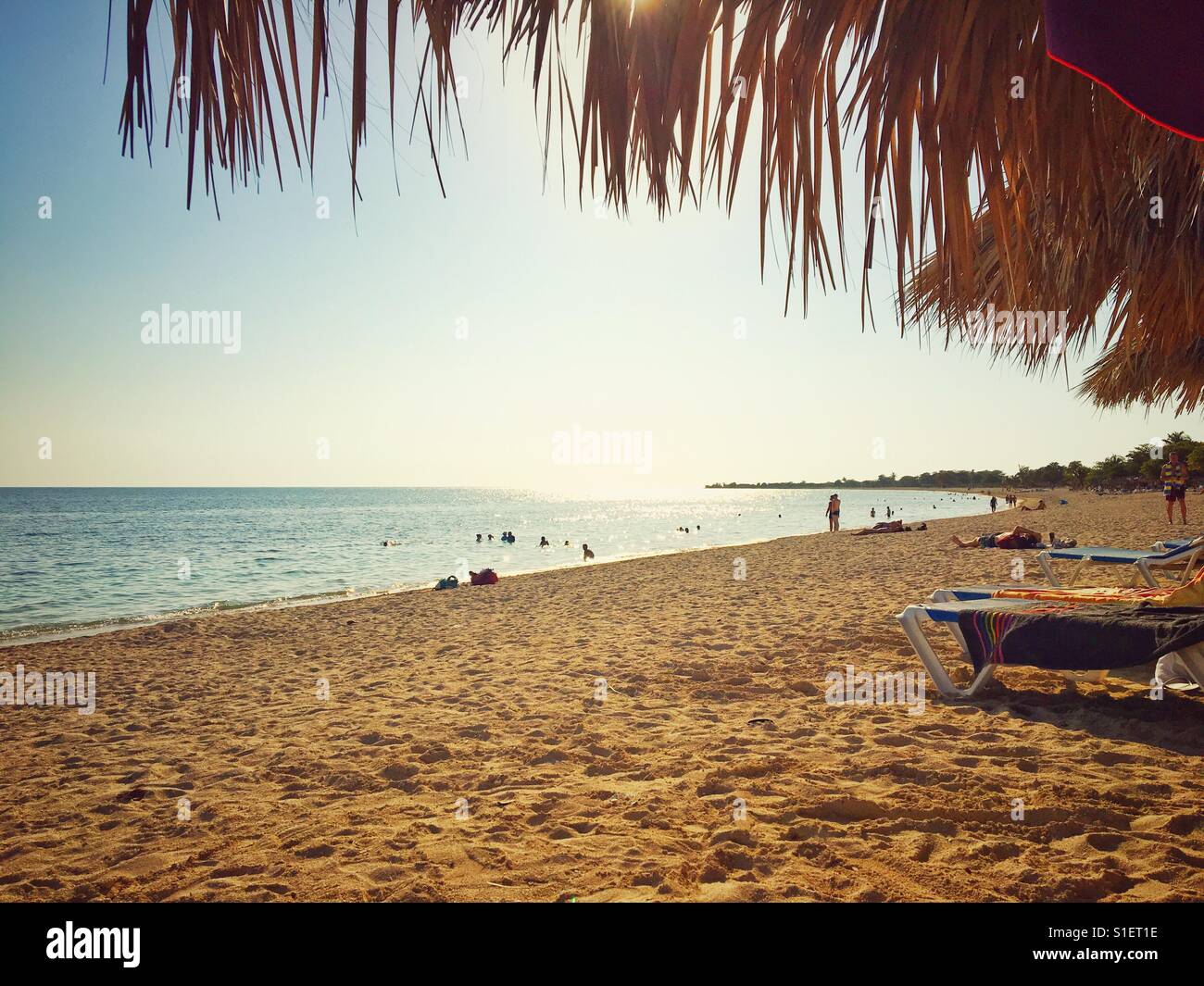 View of the beach in Trinidad, Cuba - Smartphone Captured Stock Image