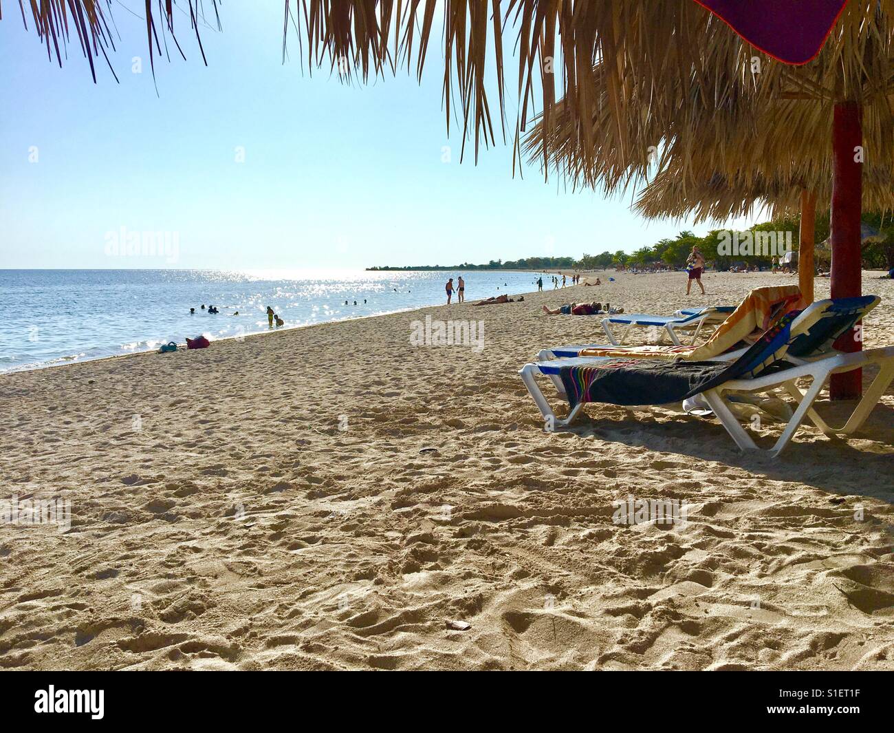 View of the beach in Trinidad, Cuba - Smartphone Captured Stock Image