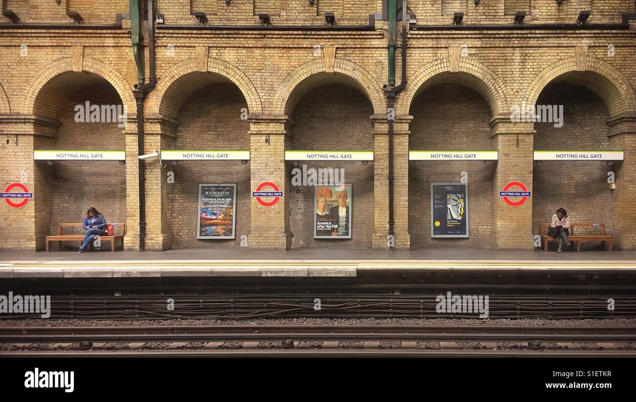Notting hill gate london station hires stock photography and images